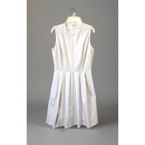 Calvin Klein Dress‎ Sleeveless Fit & Flare White with Pockets Corpcore Sz 4